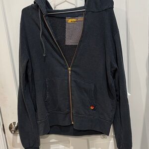 Aviator Nation Dark Gray Zip-Up Hoodie